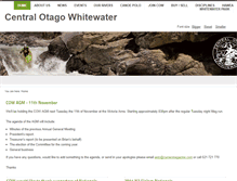 Tablet Screenshot of centralotagowhitewater.co.nz